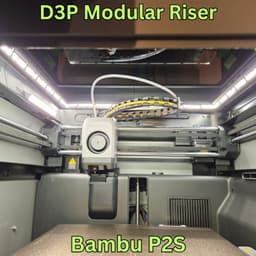 D3P riser for Bambu Lab P2S 3d model