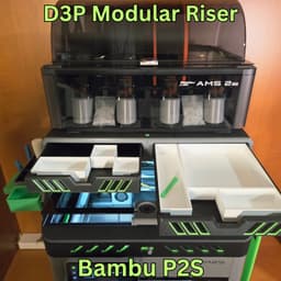 D3P riser for Bambu Lab P2S 3d model