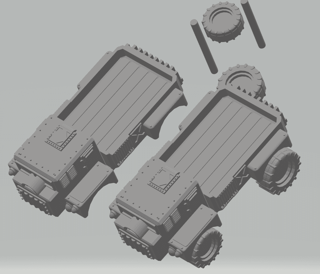 FHW: Tech Pickup Ez Print Kit (BoD) 3d model