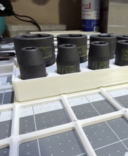 Pittsburgh (Harbor Freight) 1/2" SAE 13 piece Impact Socket set Gridfinity 3d model
