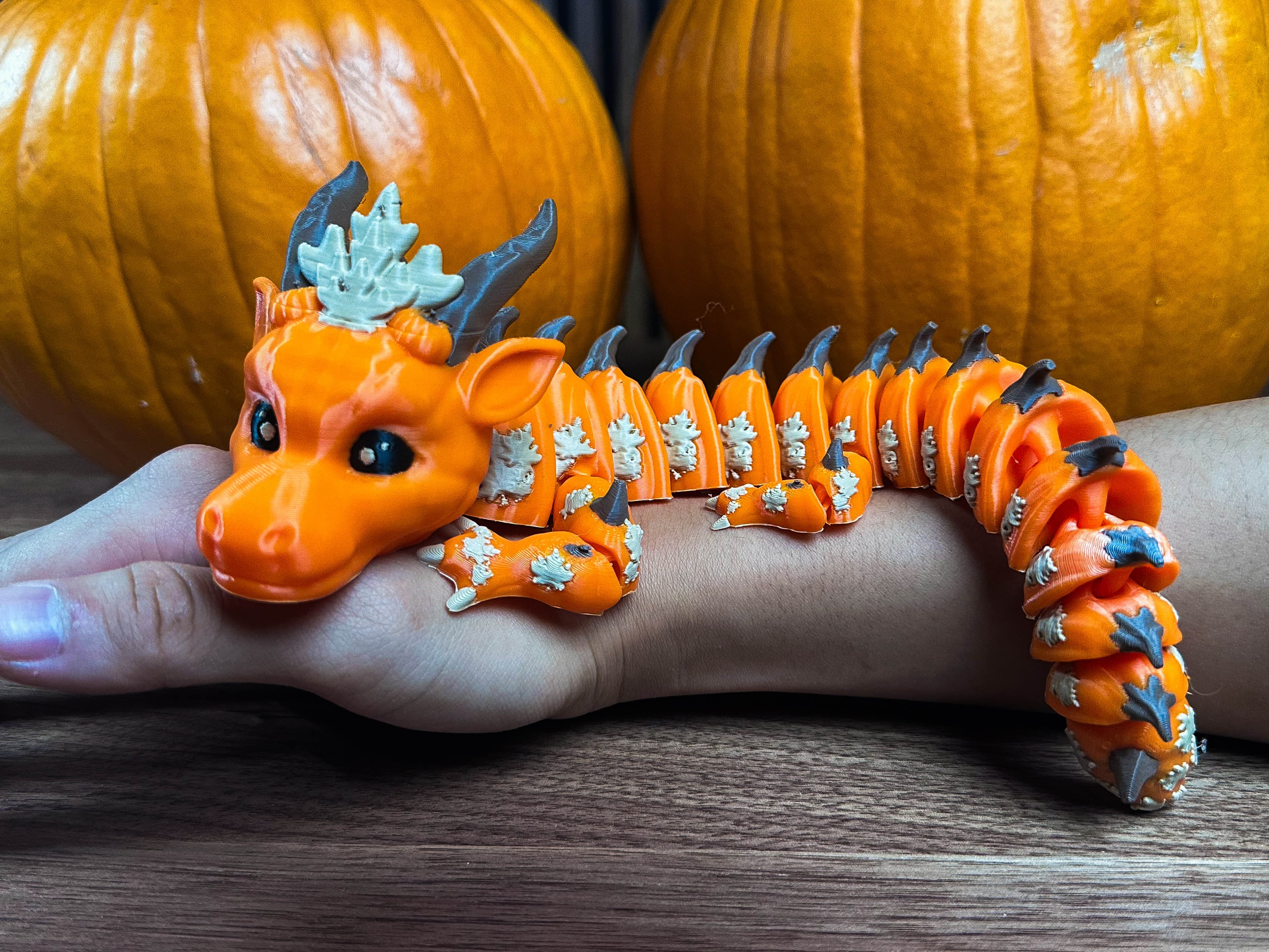 Articulated Halloween Dragon - By Vixvvo3D 3d model