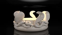 TEALIGHT HOLDER COBRA V.2 3d model