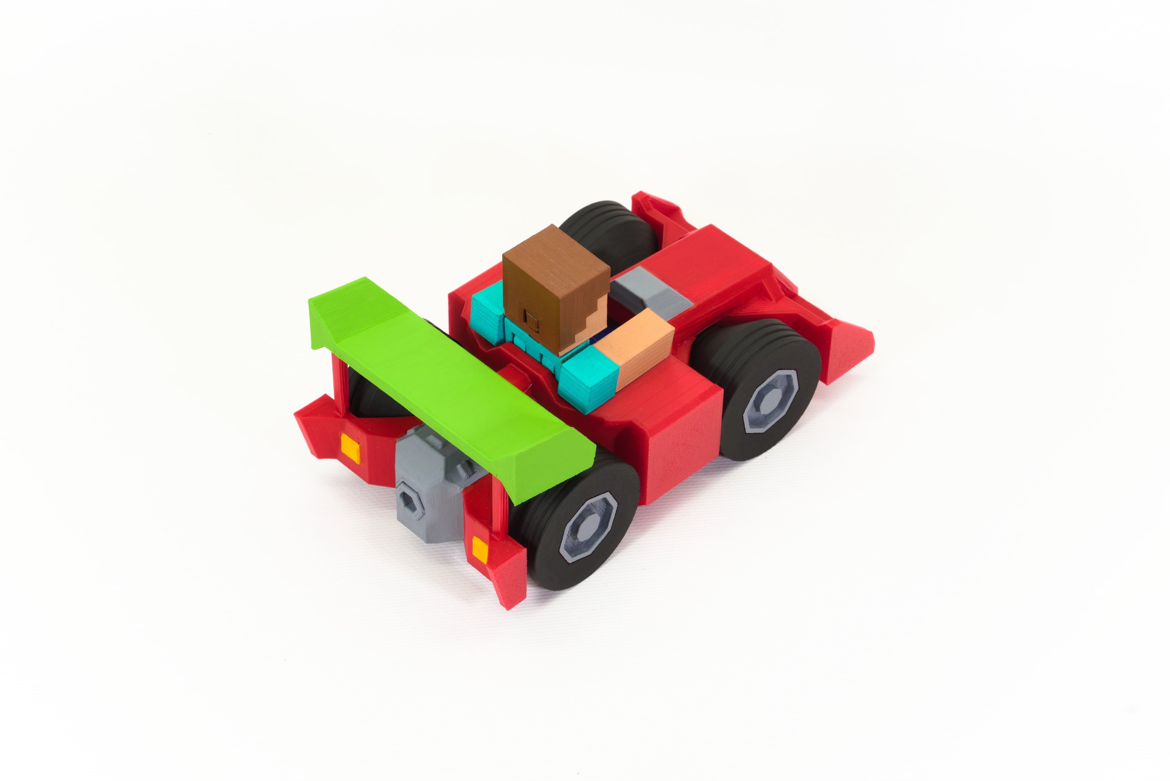 Minecraft Steve's Race Car 3d model