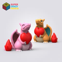 Valentine Charizard 3d model