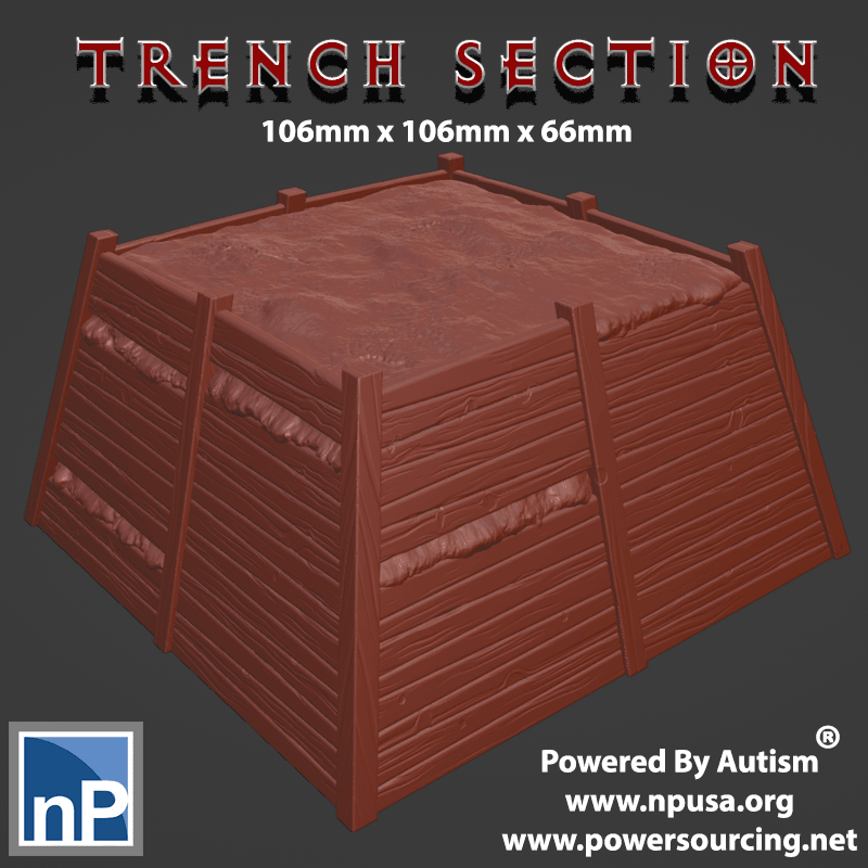Trench Section 3d model