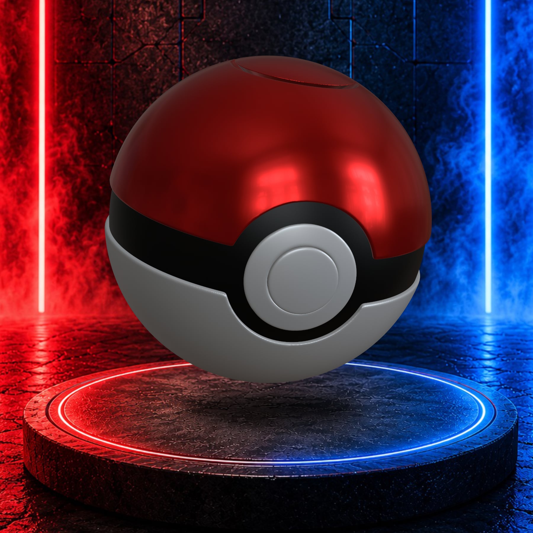 Pokeball Spinner - Classic 3d model