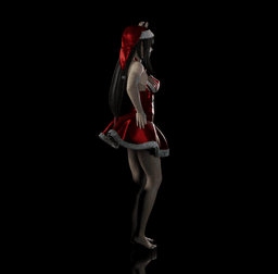 Cute Holiday Girl Tifa v2 3d model