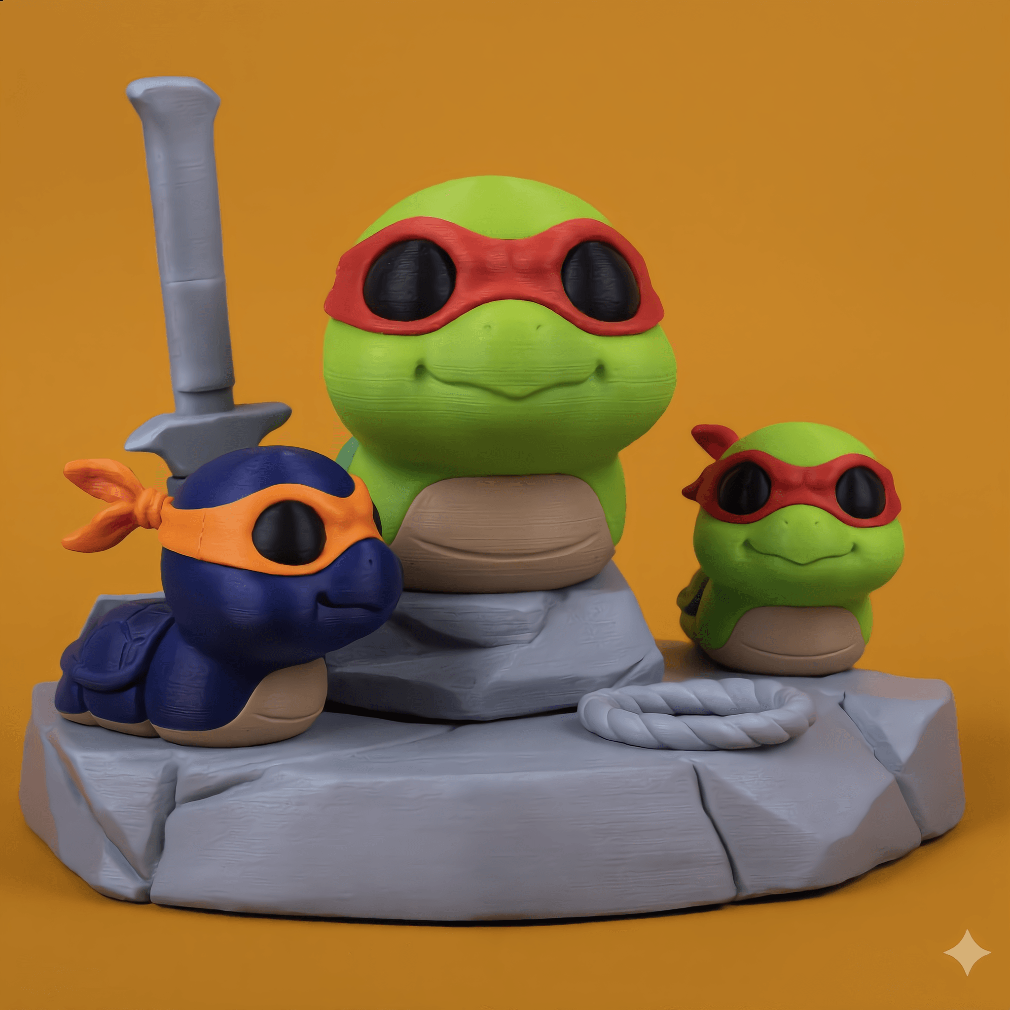 Shelly the Turtle Hero 3d model