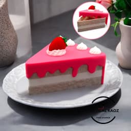Strawberry Cake Slice Container - Box Storage 3d model