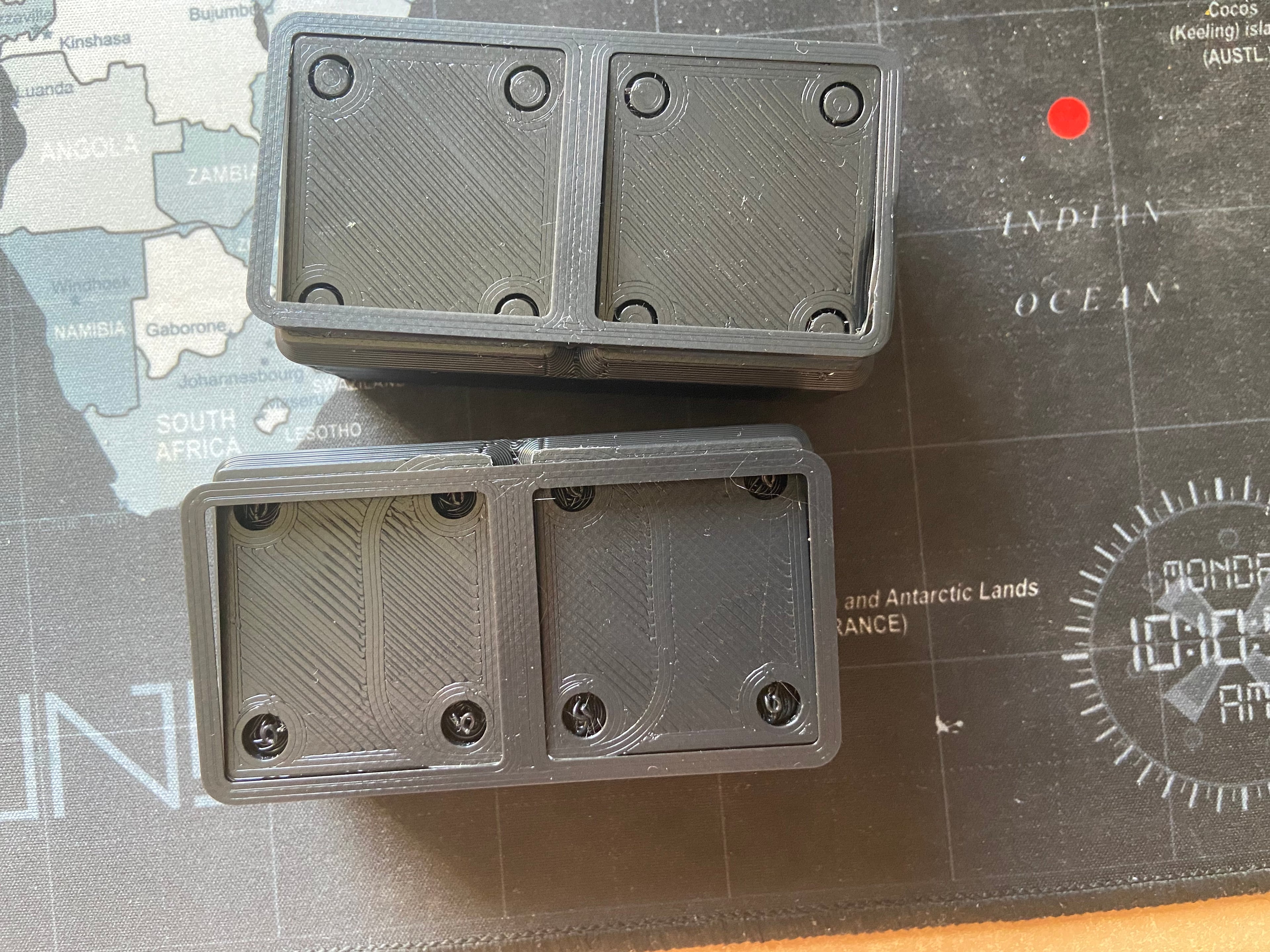 Hello, I only now got around to testing it, it looks like the blocks are designed too wide. Seems to be 45.6mm wide while Gridfinity blocks are designed to be 42x42mm