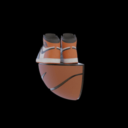 Nike Basketball Shoe Display 3d model