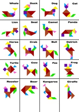 Tangram puzzle 3d model