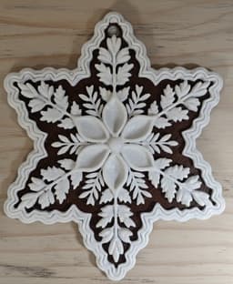 Christmas Star Cookie Ornament 3d model
