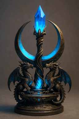 Twin Dragon Crystal 3d model