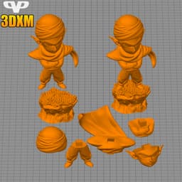 Dragon Ball Piccolo Chibi STL for 3D Printing ChibiSTL 3DXM 3d model