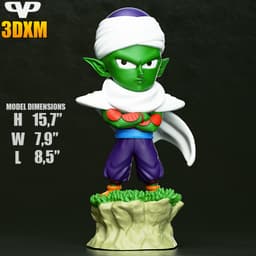 Dragon Ball Piccolo Chibi STL for 3D Printing ChibiSTL 3DXM 3d model