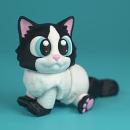 Flexi Articulated Ragdoll cat 3d model