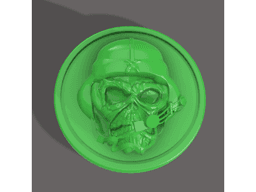 Skull Pilot Coin 3d model