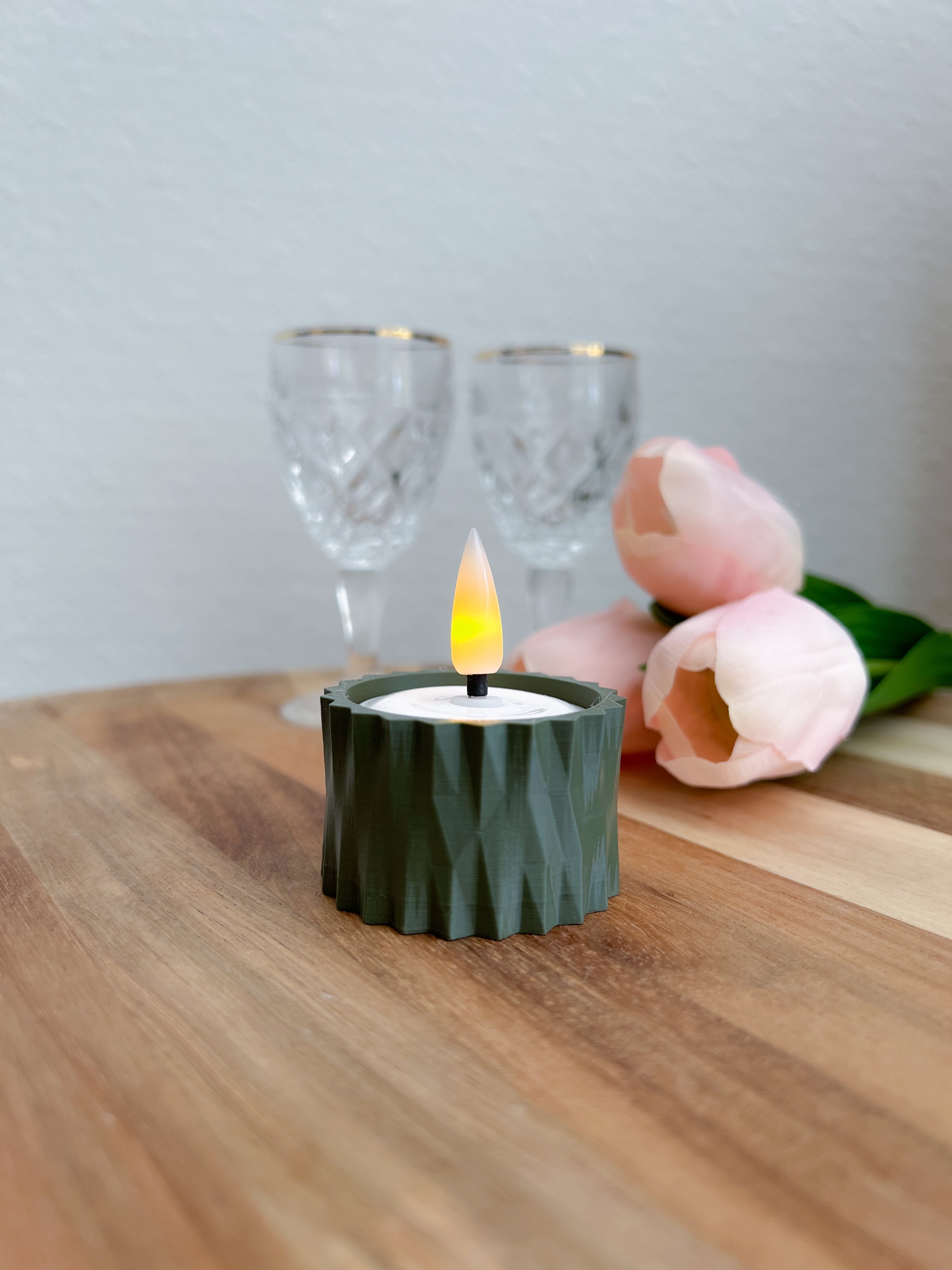Tea light Polygon 3d model