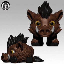 Warthog Puffling - Exclusive Model 3d model