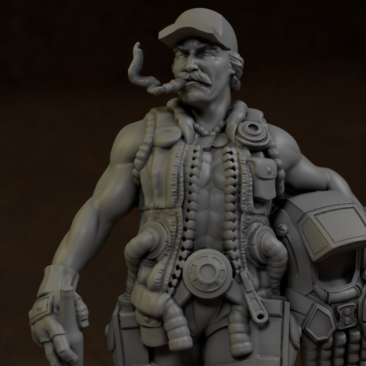 Tom "Oldtimer" Sellecky 3d model