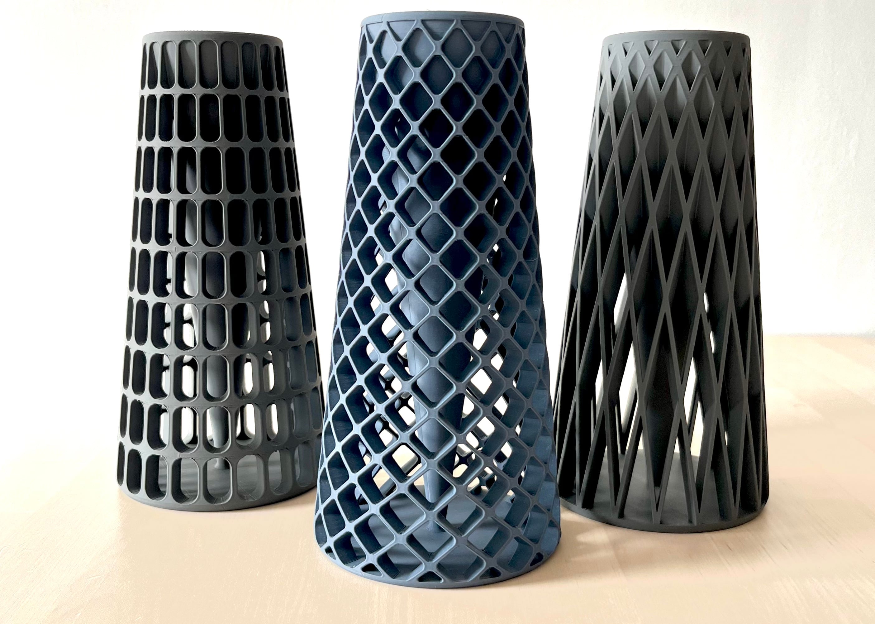 Funnel vase rectangle 3d model