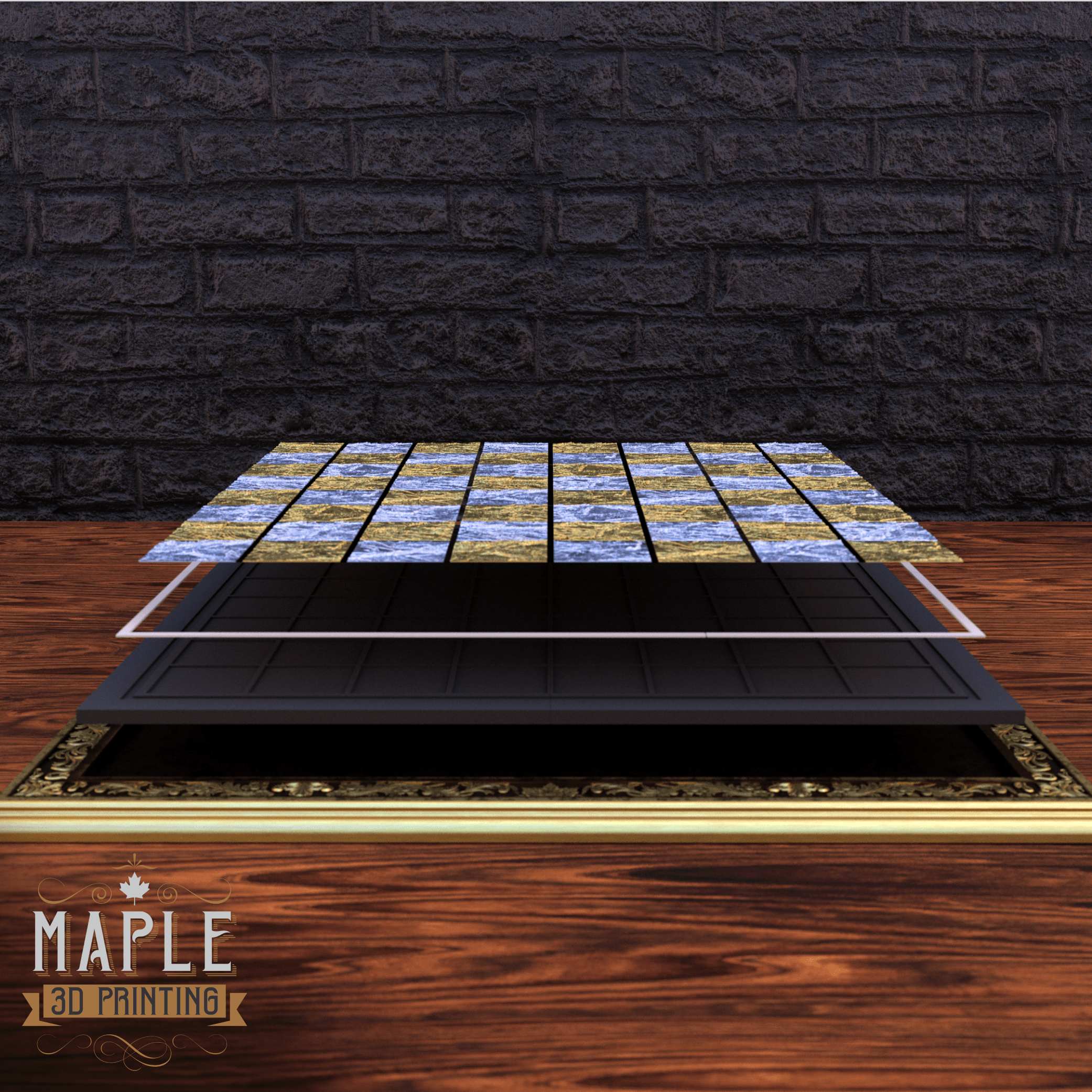 Pokemon Chess Set - Customizable - Support Free 3d model