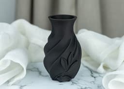 Eclipse Bloom Vase for Nature-Inspired Home Decor 3d model