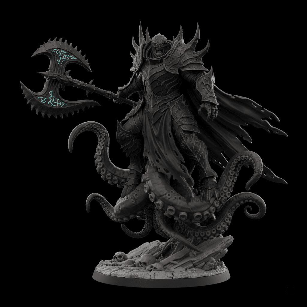 Abyssal Horror Tentacle Creature Premium STL Design 3d model