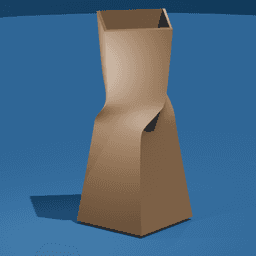 Twisted Square Vase 3d model