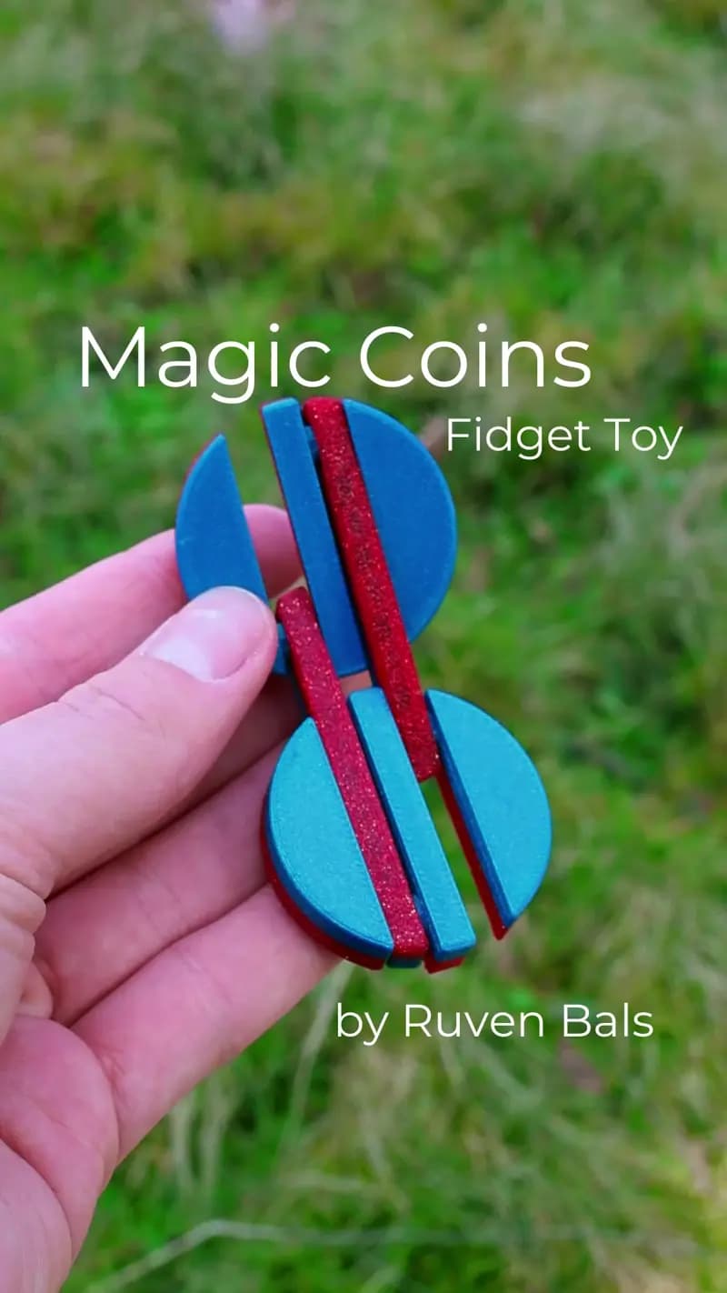 Magic Coins Fidget Toy 3d model