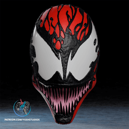 Carnage Mask 3D Printer STL file 3d model