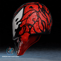 Carnage Mask 3D Printer STL file 3d model