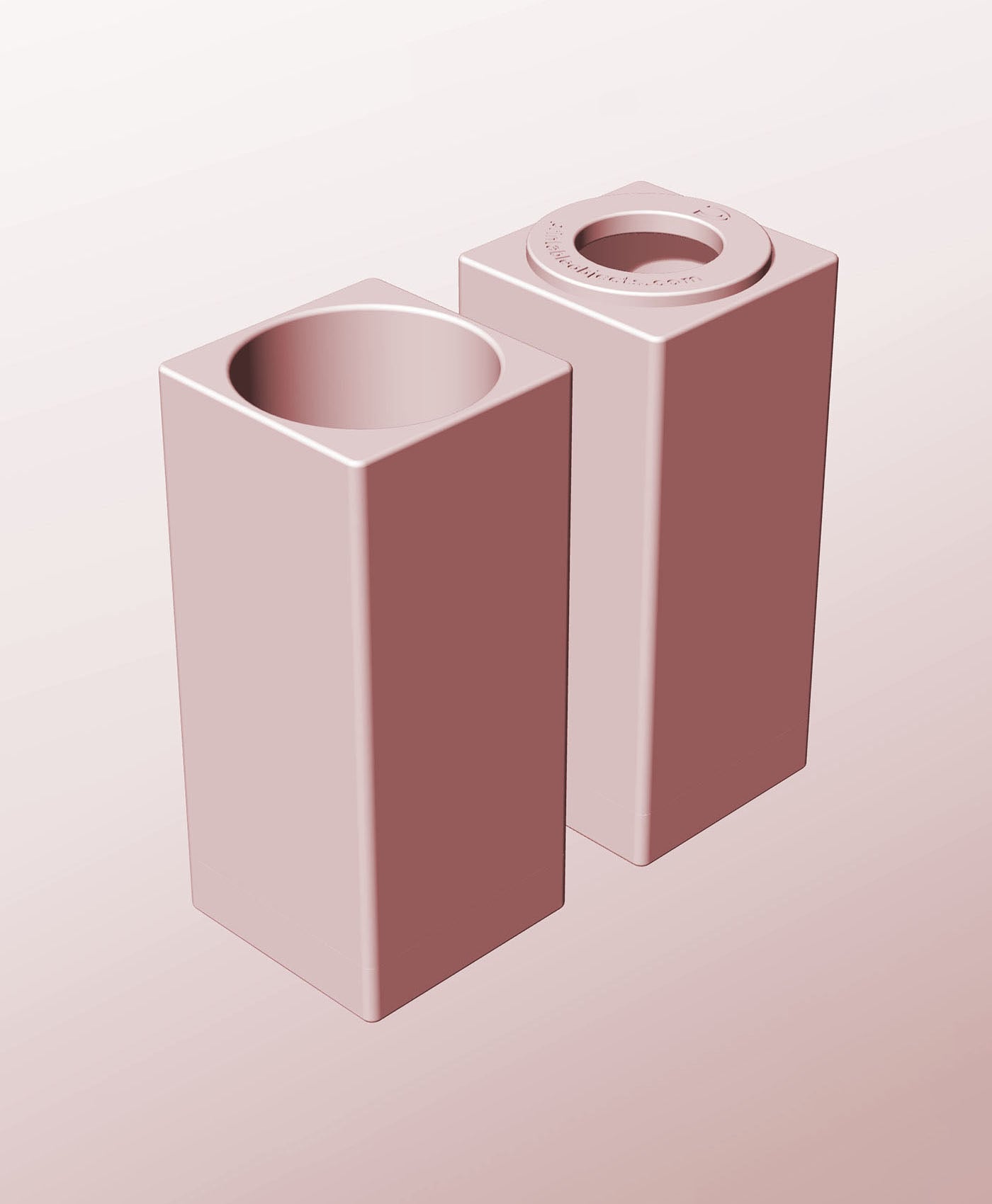 CS68-170-PStacking pierced module bin for modern home decor 3d model