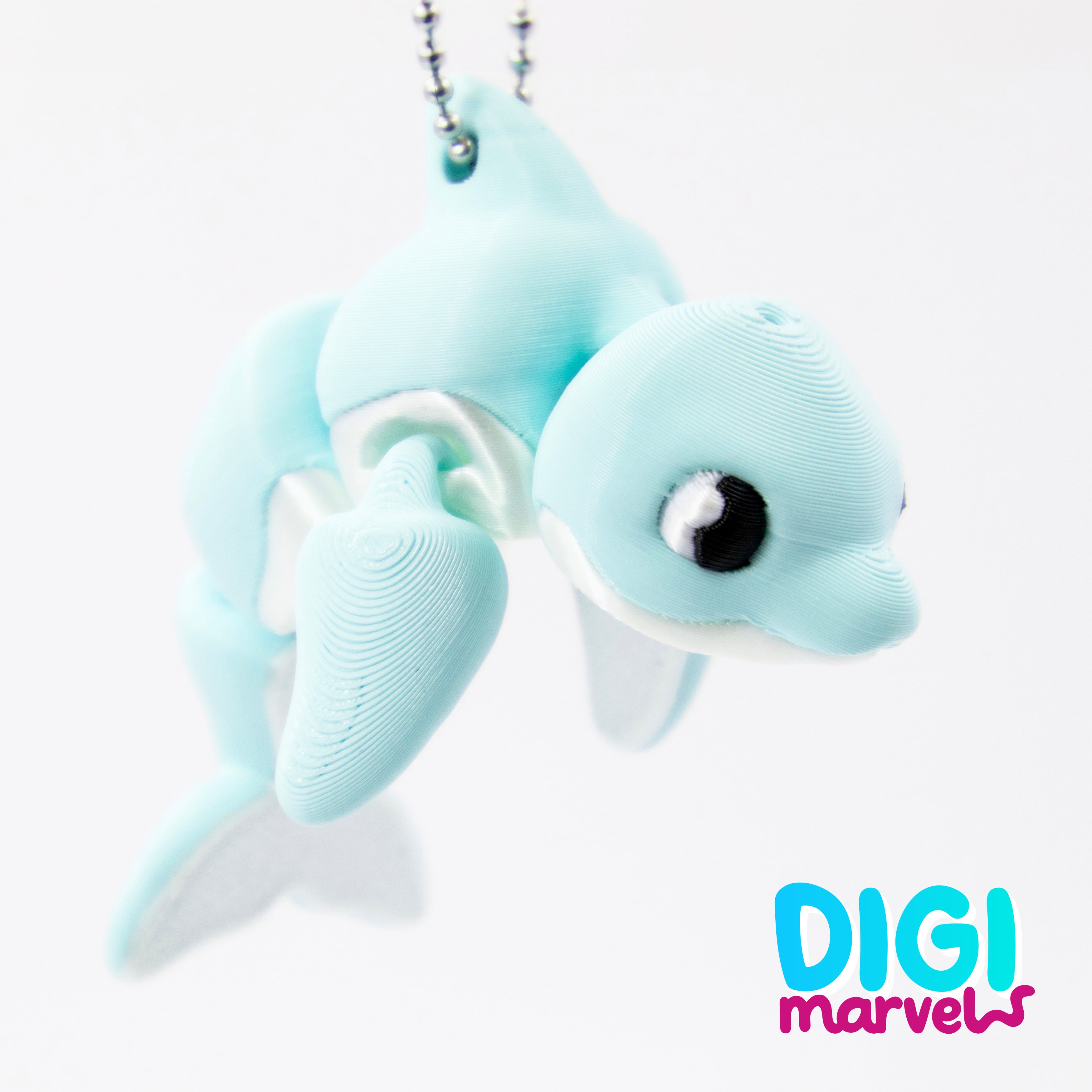 Dolphin Flexi + Keychain 3d model