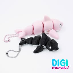 Dolphin Flexi + Keychain 3d model