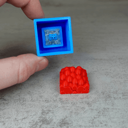 Clicky Fruit Crate (Keycap Fidget Toy) 3d model