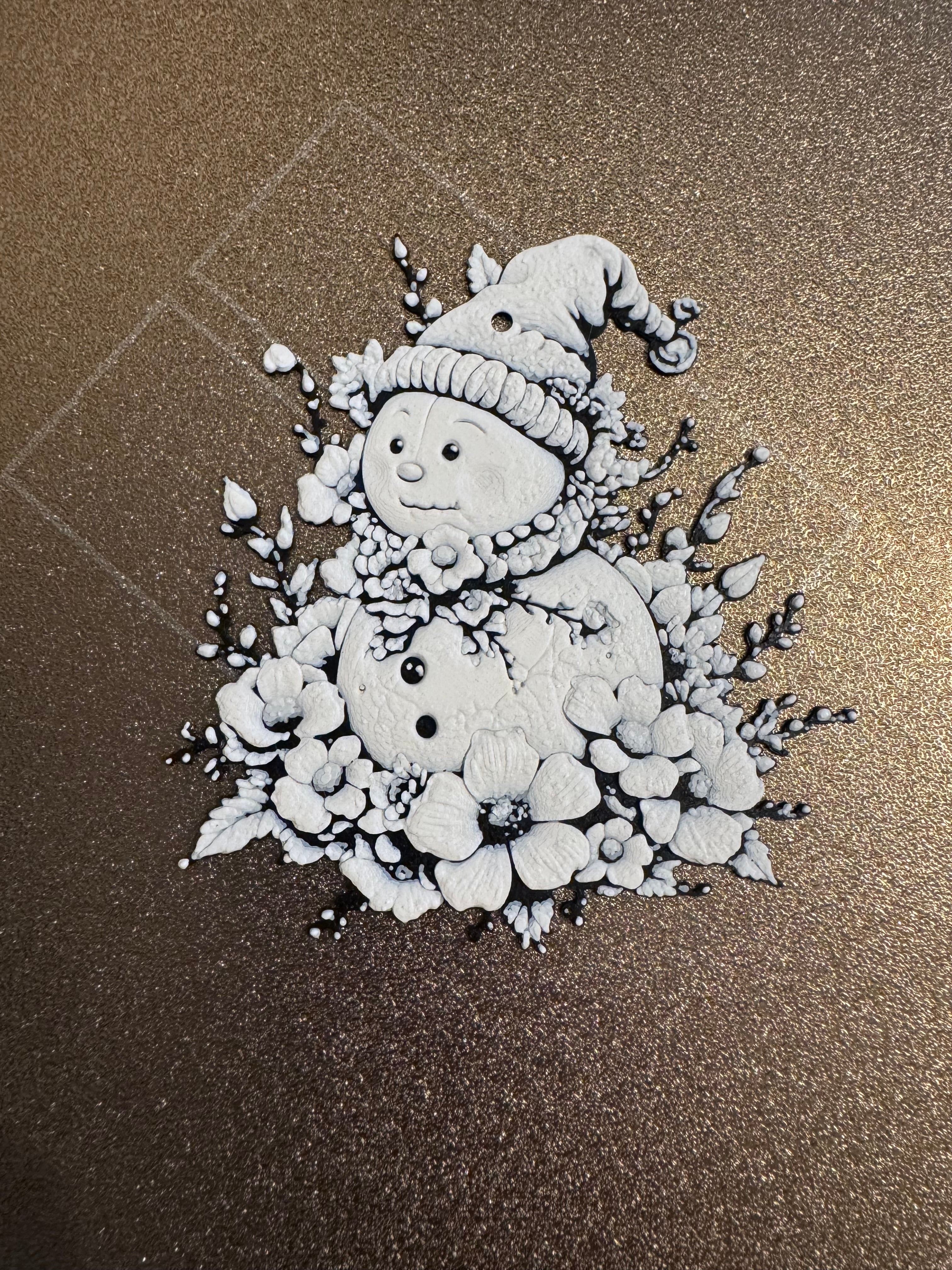 Christmas Snowman Decoration 3d model
