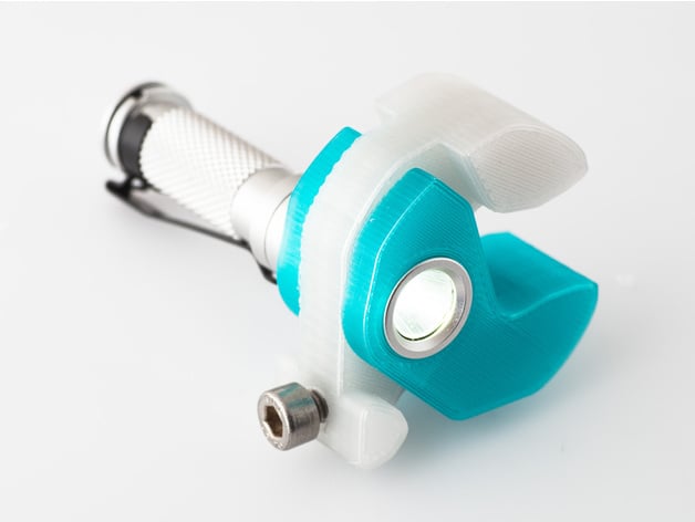 Flashlight clamp 3d model