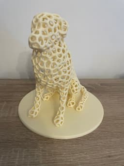 Voronoi Golden Retriever no supports 3d model