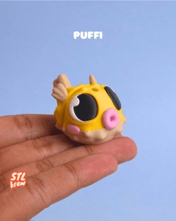 Cute articulated puffer fish - Puffy 3d model