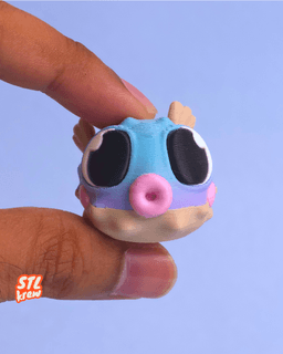 Cute articulated puffer fish - Puffy 3d model