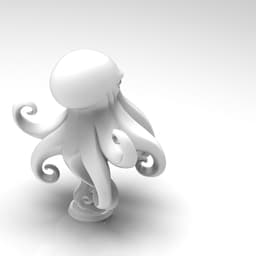 Mystical Octopus Minimalist Sculpture 3d model