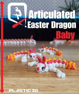 Articulated Easter Dragon- Baby 3d model