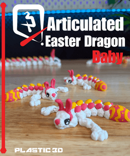Articulated Easter Dragon- Baby 3d model