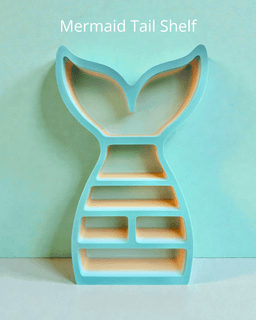 Mermaid Tail Shelf 3d model