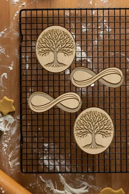 Infinity Set Cookie Cutter, Biscuit Cutter 3d model