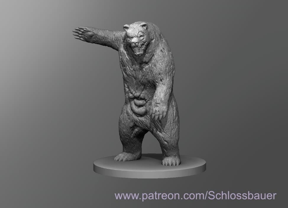Zombie Bear 3d model