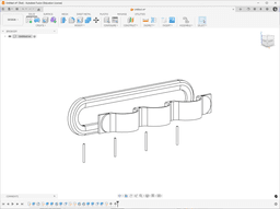 Wall-mounted sunglasses holder 3d model