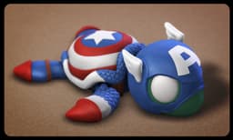 Super Turtle Captain America 3d model